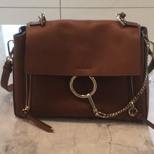 CHLOE W FAYE DAY Medium Handbag in Tan